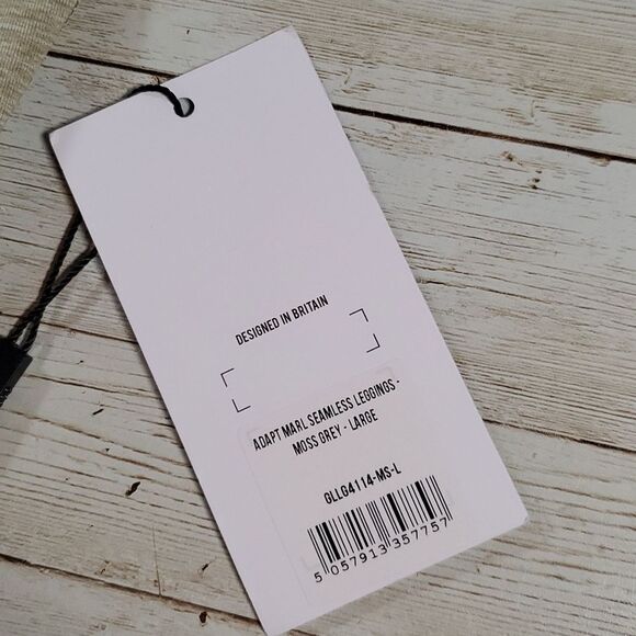 NEW NWT Gymshark Adapt Marl Seamless Leggings in Moss Grey/ Beige Sz Small - Picture 6 of 13